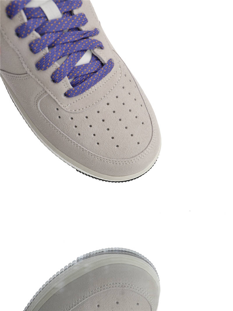 nike air force 1 - Blanco Gris Rosado Morado