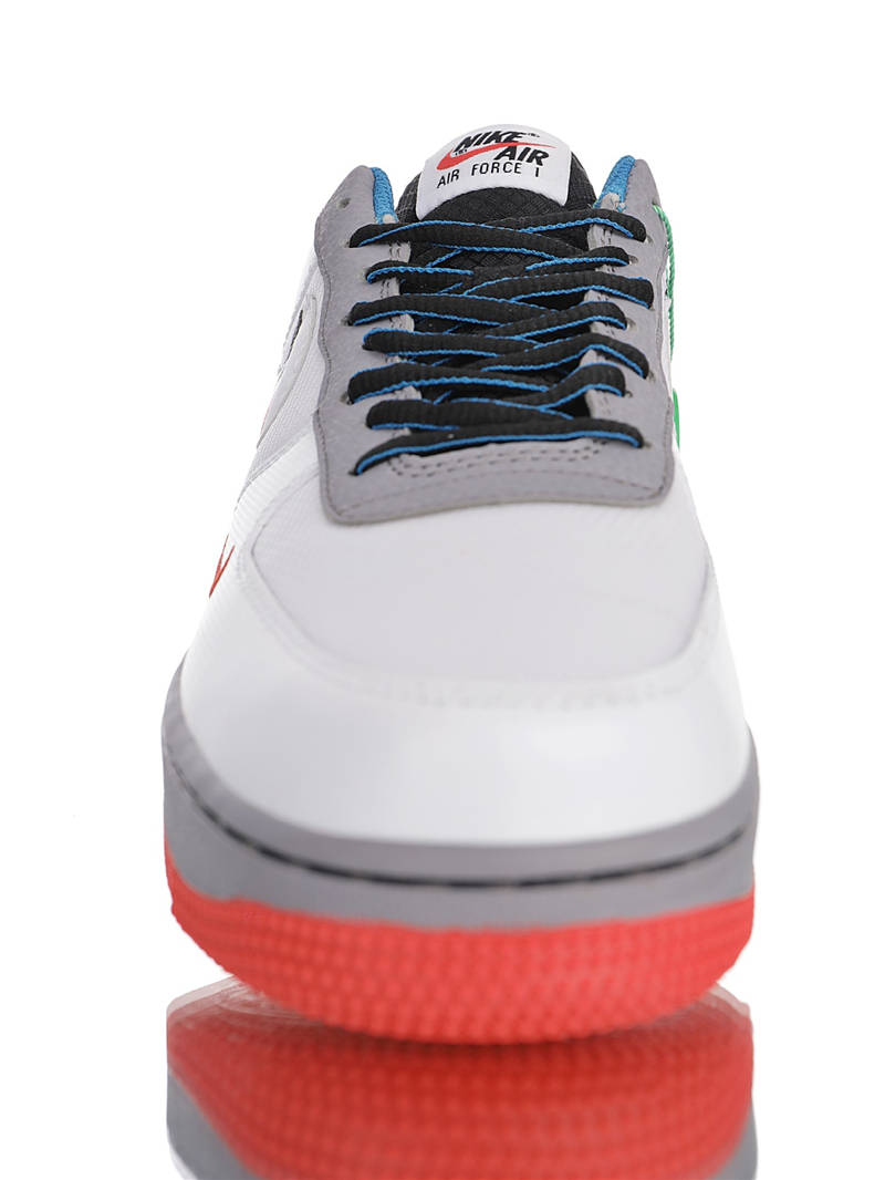 nike air force 1 - Blanco Gris Rojo Azul Negro