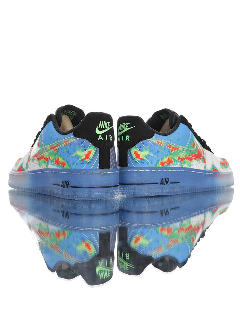 nike air force 1 - Blanco Negro Celeste Arcoiris