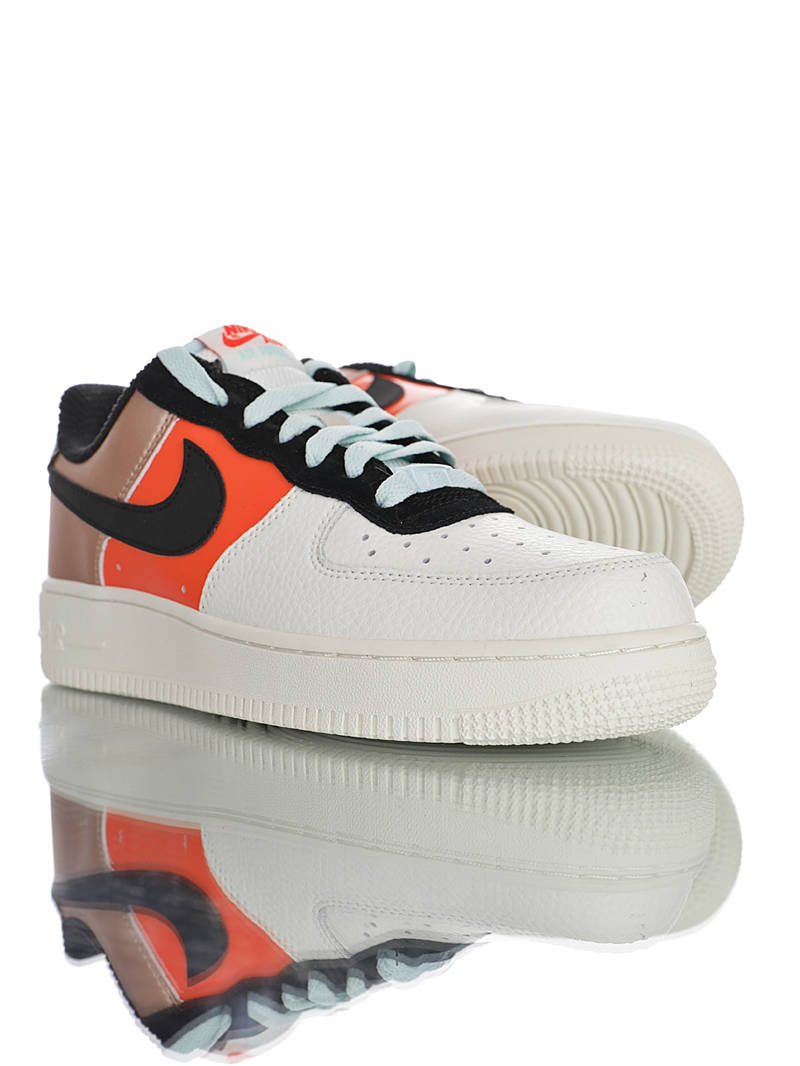 nike air force 1 - Rosado Naranjo Blanco Negro