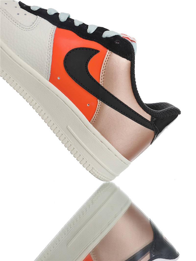 nike air force 1 - Rosado Naranjo Blanco Negro