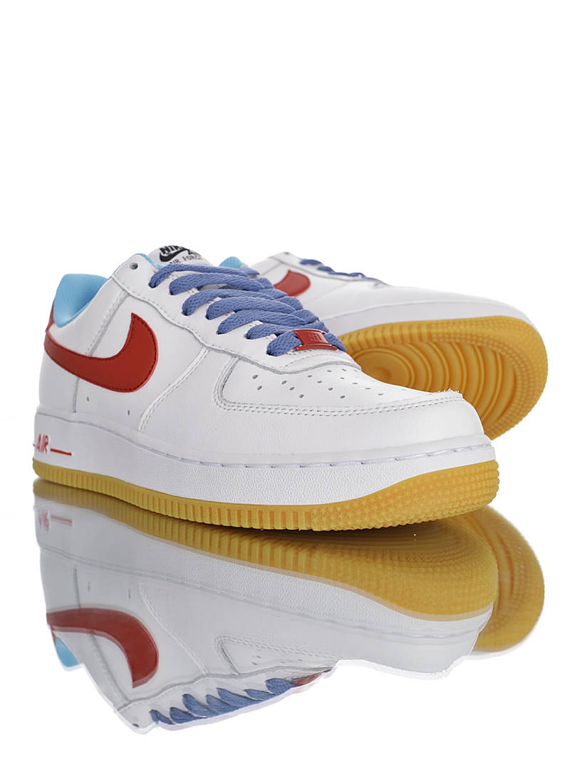 nike air force 1 - Blanco Rojo Morado