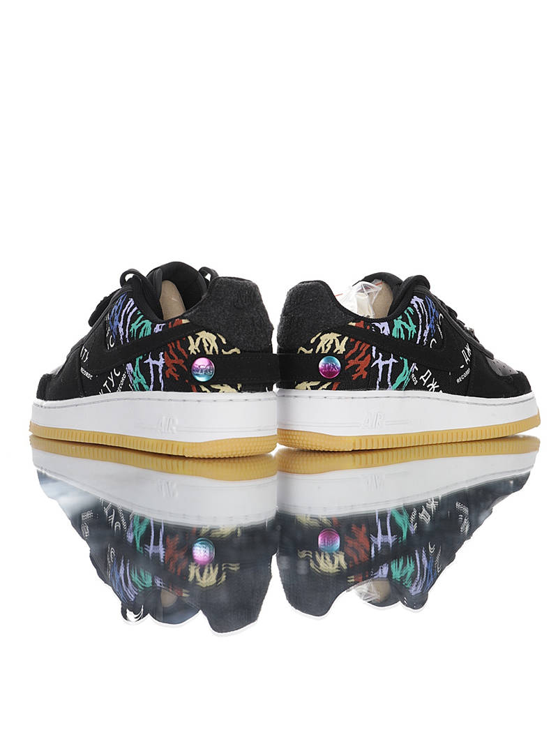 nike air force 1 - Negro Arcoiris