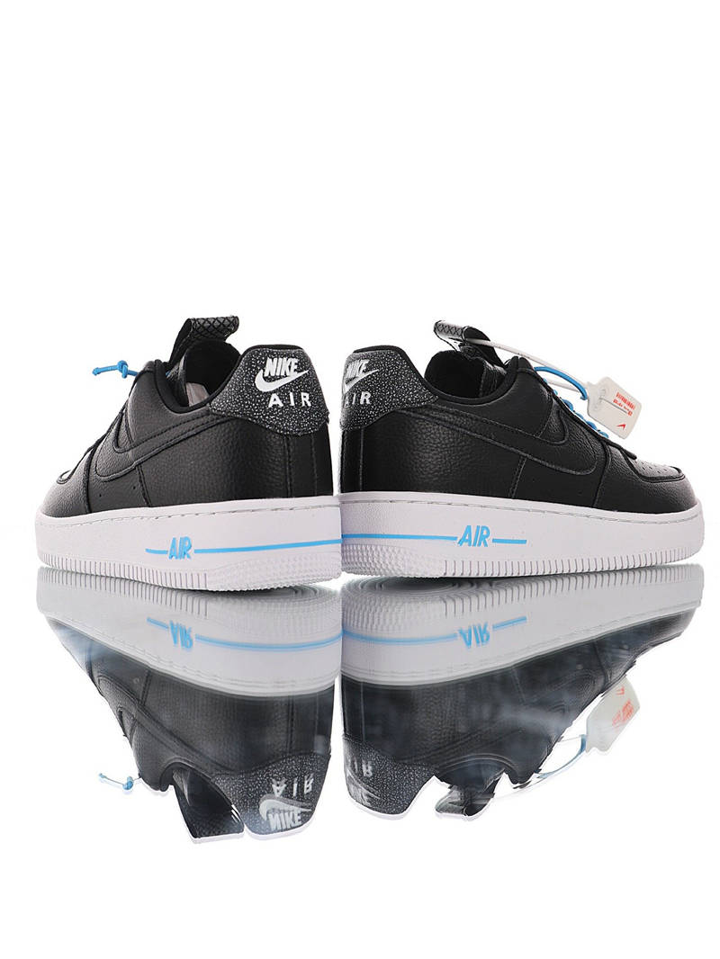 nike air force 1 - Negro Celeste