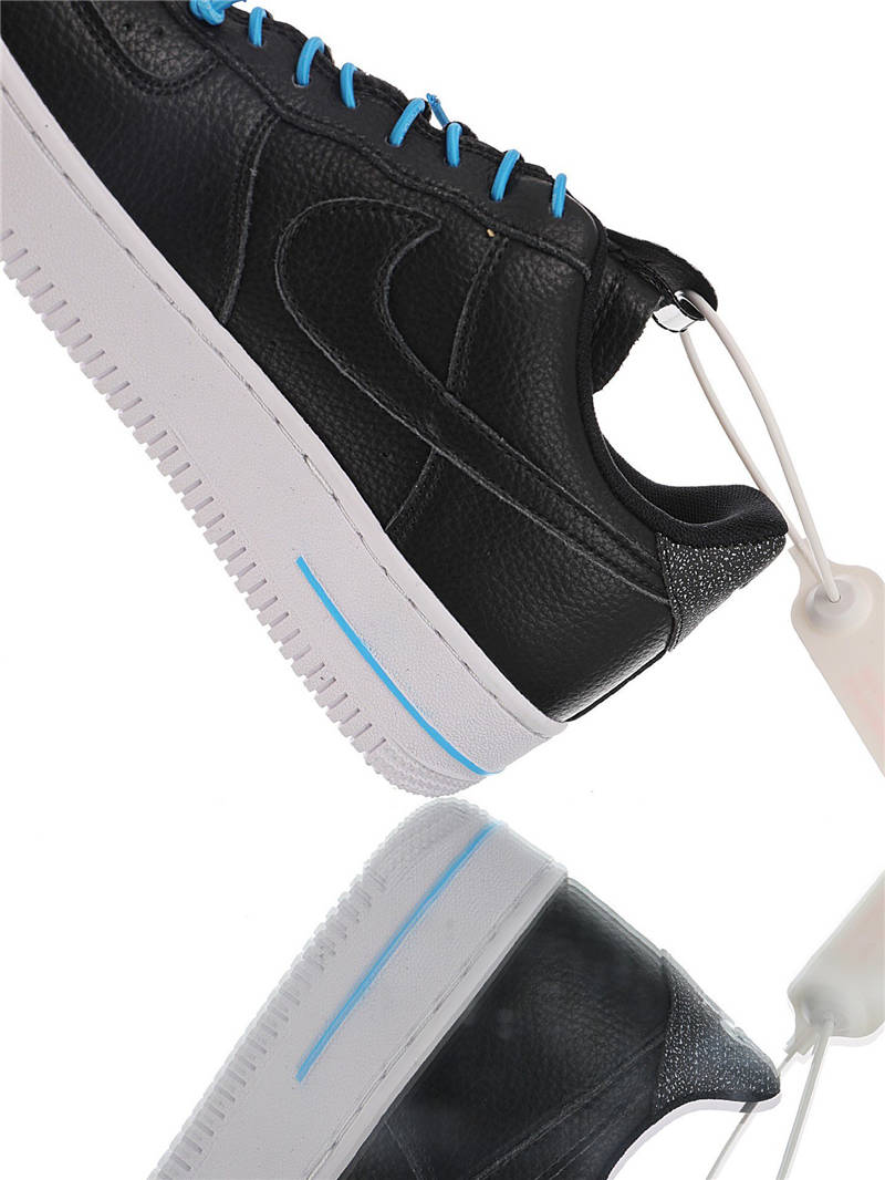 nike air force 1 - Negro Celeste