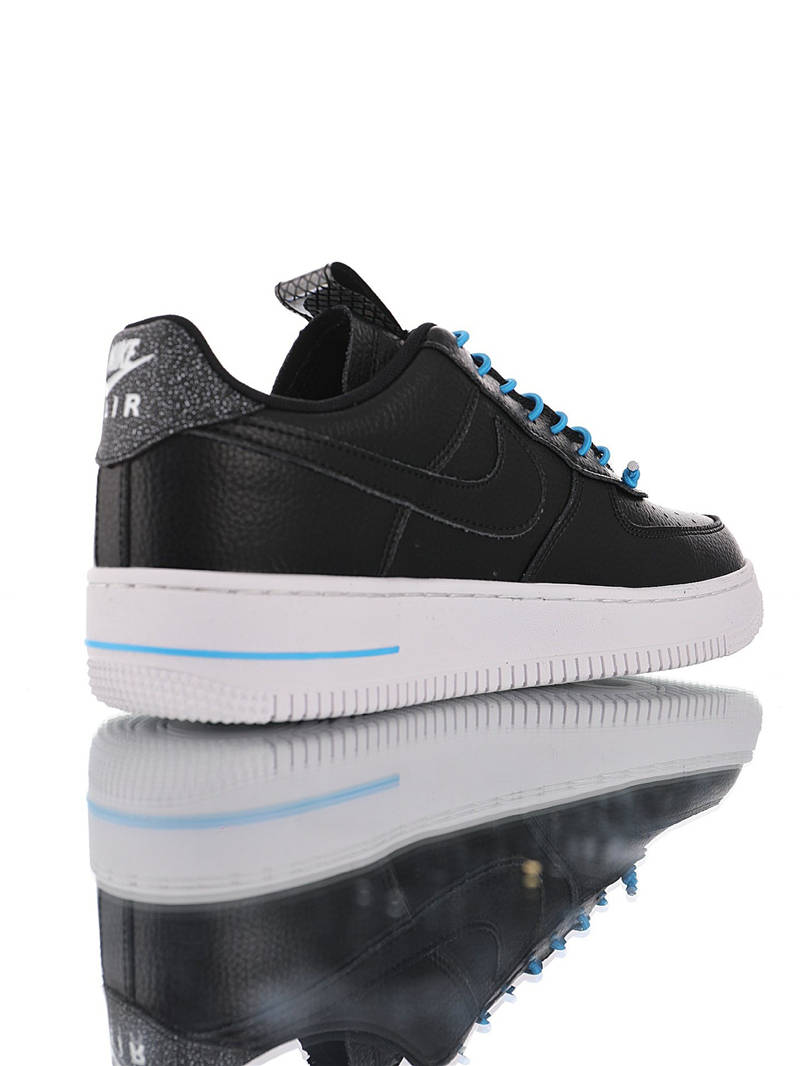 nike air force 1 - Negro Celeste