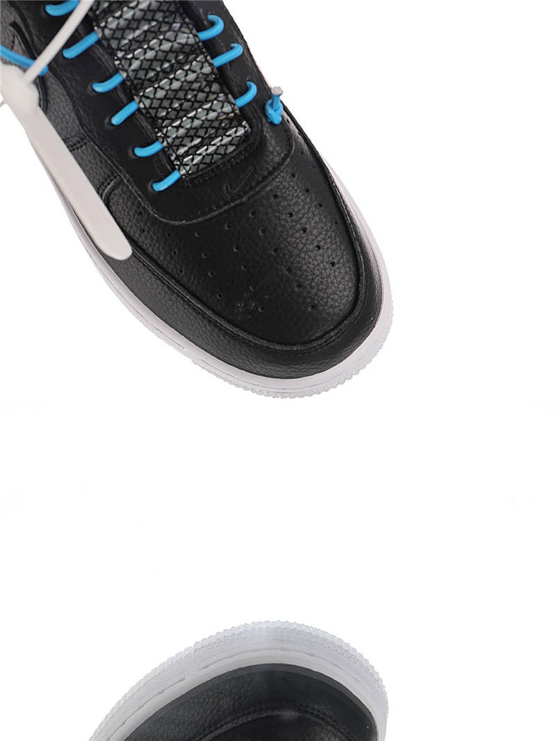 nike air force 1 - Negro Celeste