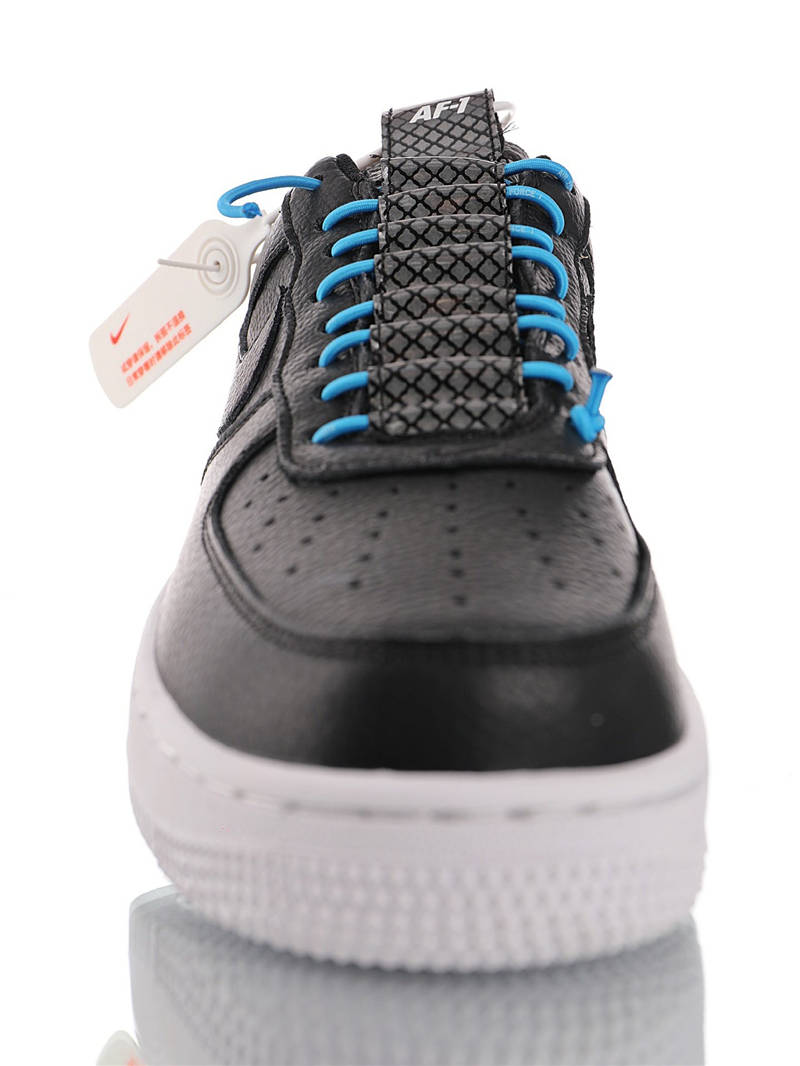 nike air force 1 - Negro Celeste