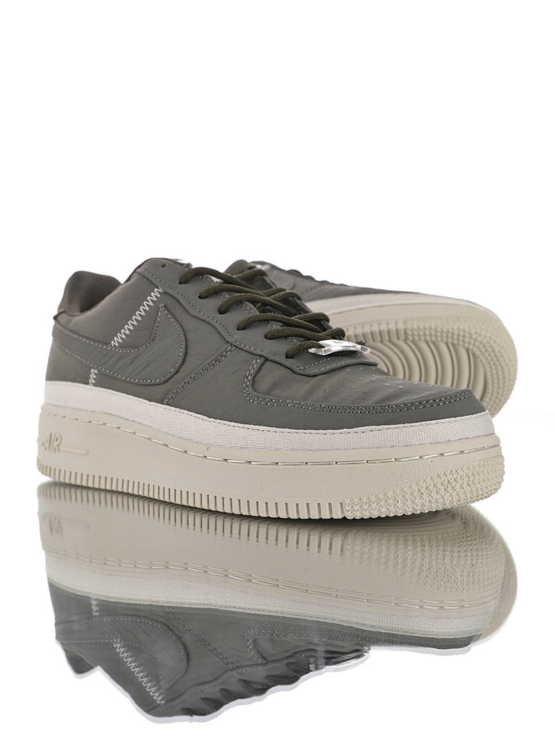 nike air force 1 - Gris Blanco
