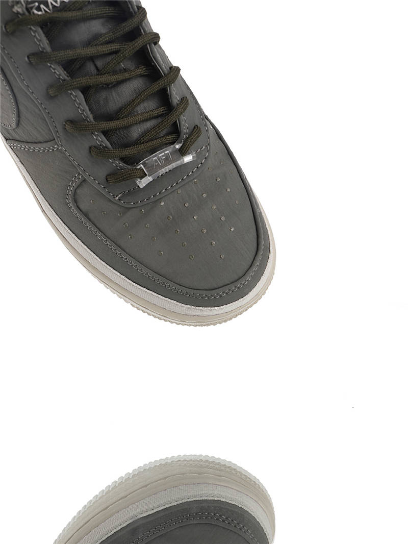 nike air force 1 - Gris Blanco