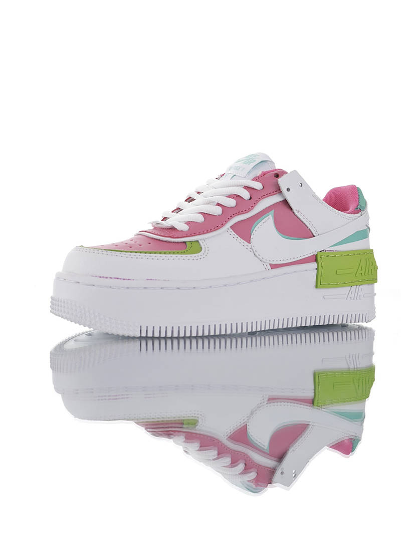 nike air force 1 - Blanco Rosado Verde Celeste