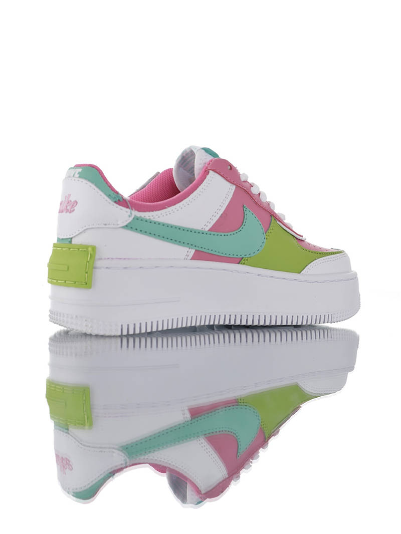 nike air force 1 - Blanco Rosado Verde Celeste
