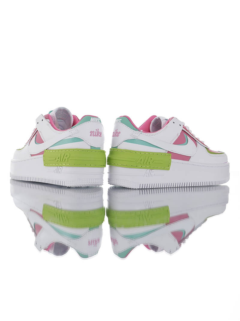 nike air force 1 - Blanco Rosado Verde Celeste