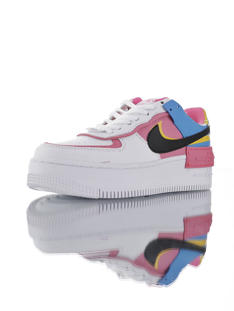 nike air force 1 - Blanco Negro Amarillo Celeste Rosado