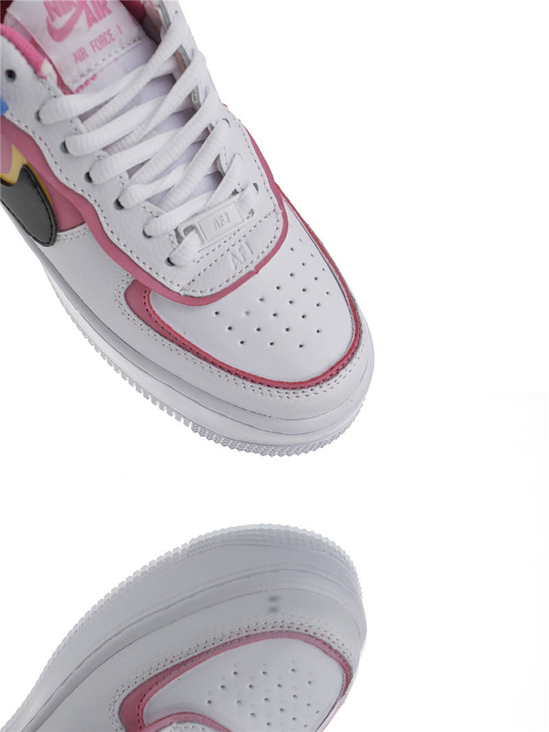 nike air force 1 - Blanco Negro Amarillo Celeste Rosado