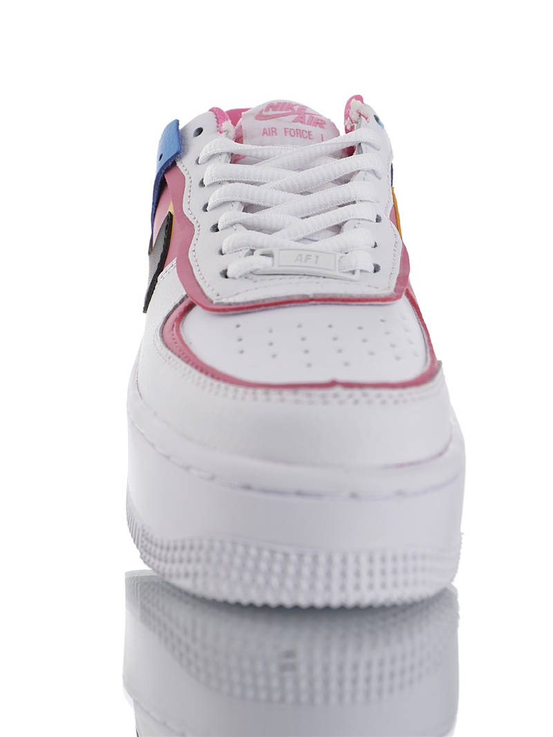 nike air force 1 - Blanco Negro Amarillo Celeste Rosado