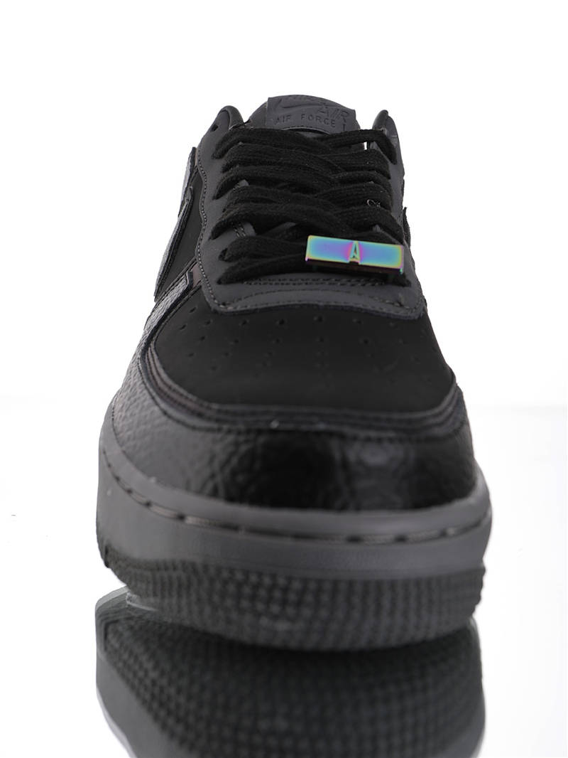 nike air force 1 - Negro Gris Fluor