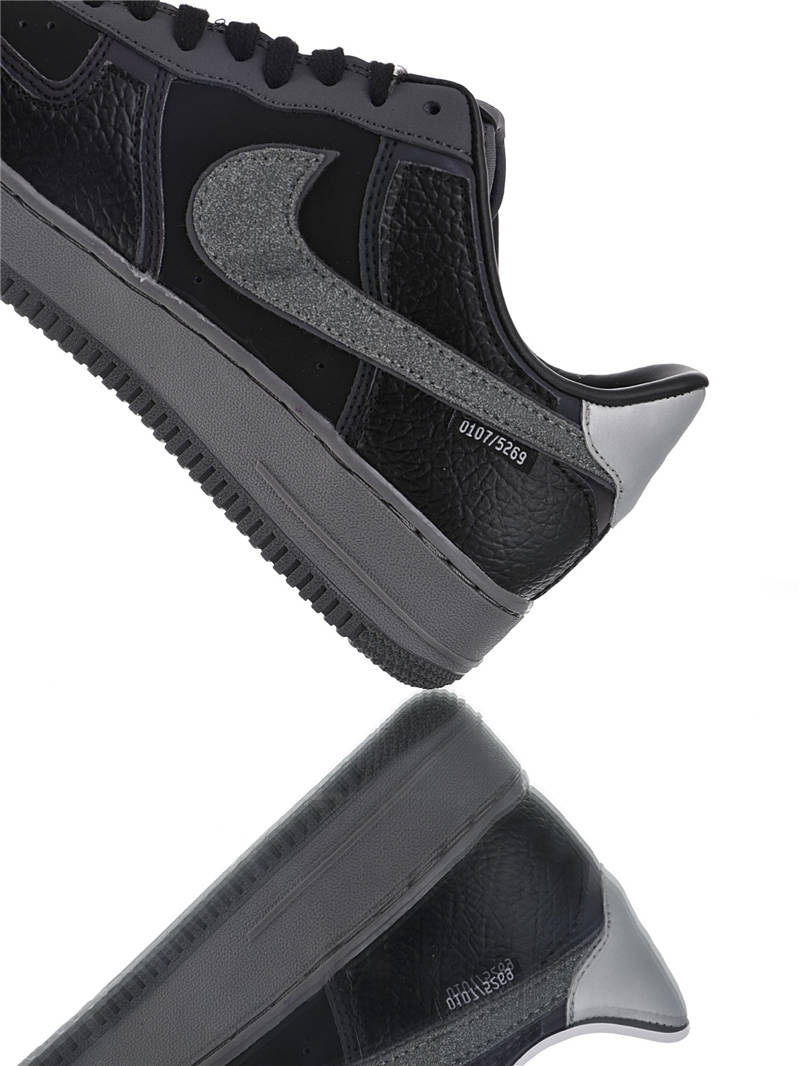 nike air force 1 - Negro Gris Fluor