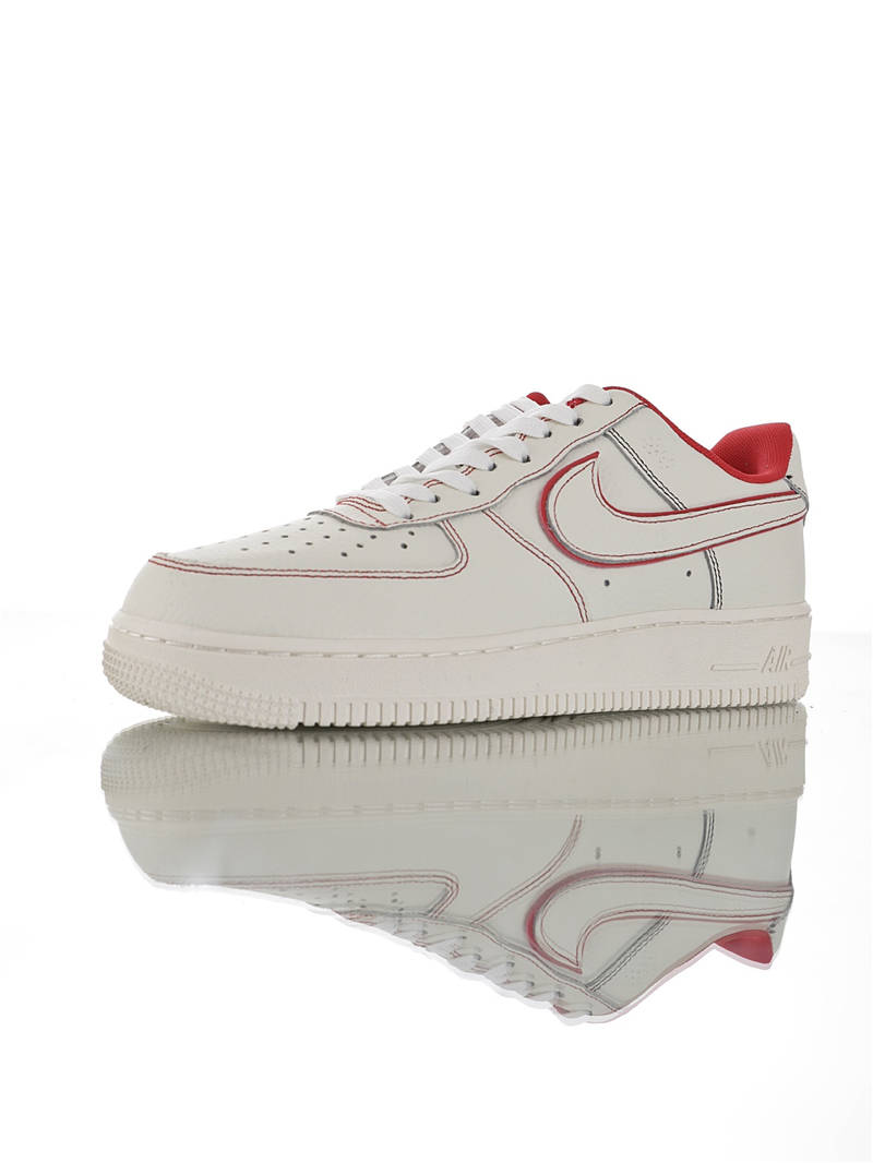 nike air force 1 - Blanco Rojo
