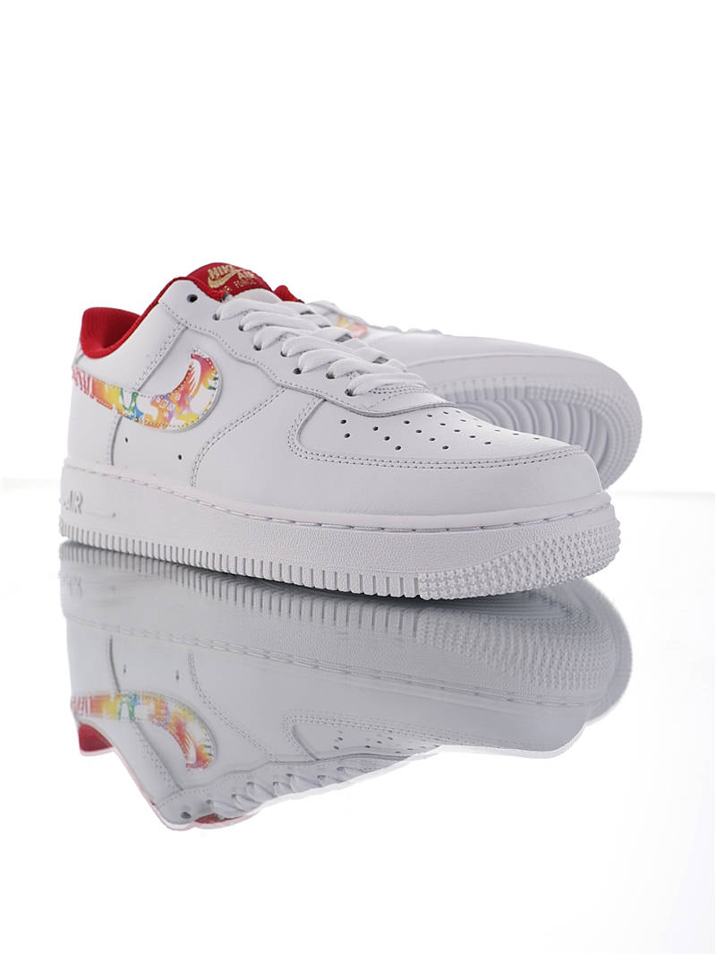 nike air force 1 - Blanco Rojo Arcoiris
