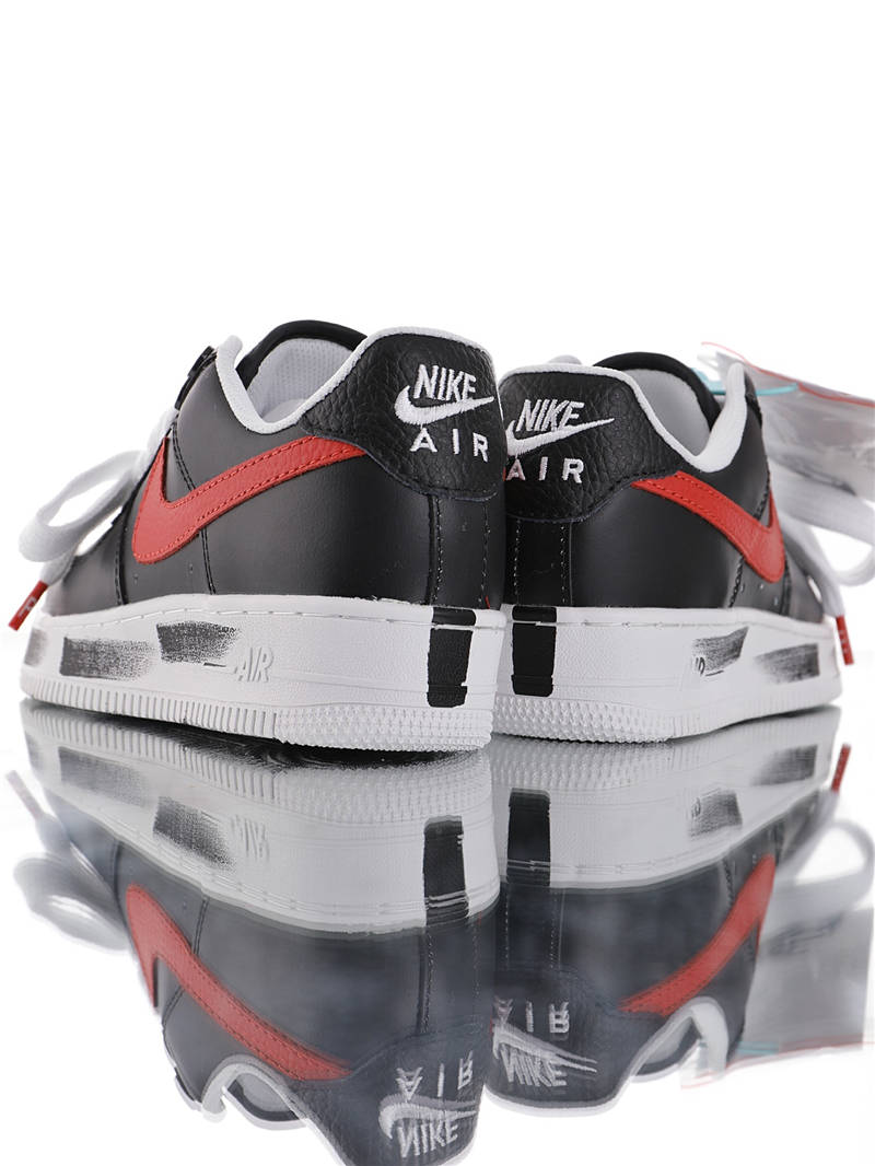 nike air force 1 - Negro Rojo Blanco