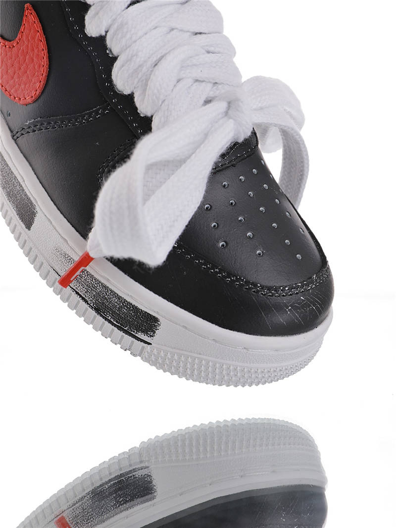 nike air force 1 - Negro Rojo Blanco