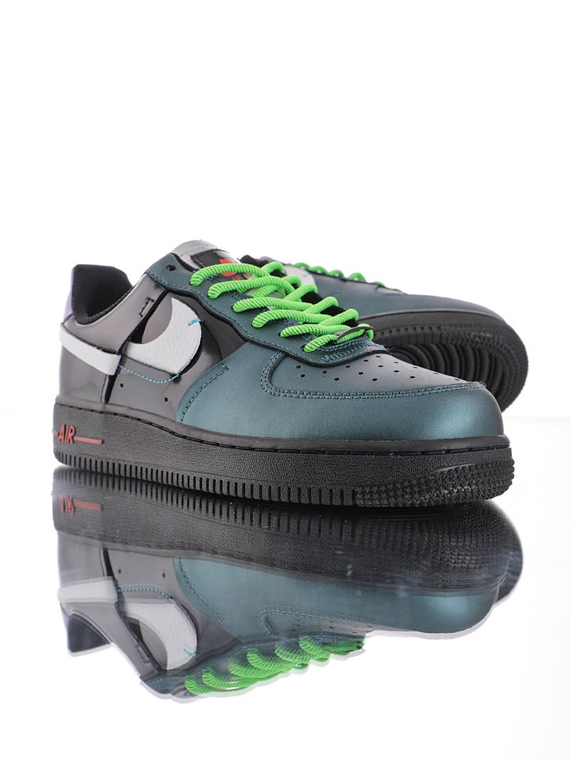 nike air force 1 - Blanco Negro Verde