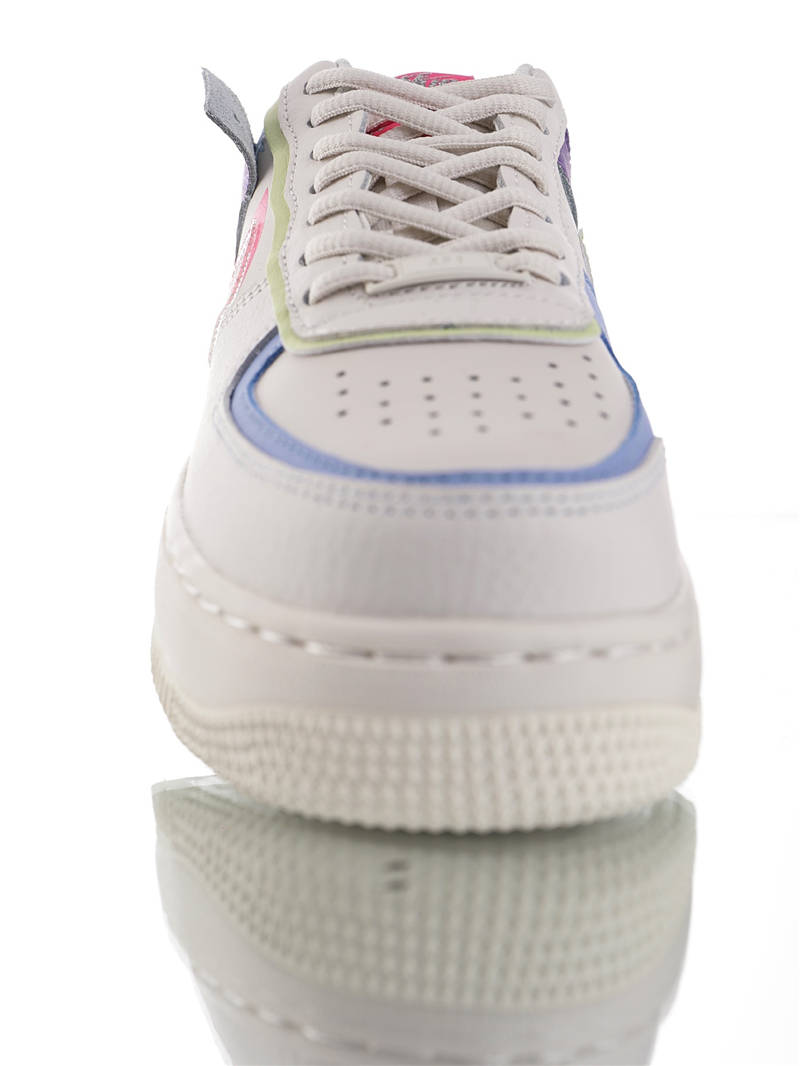 nike air force 1 - Blanco Morado Rosado Celeste Verde