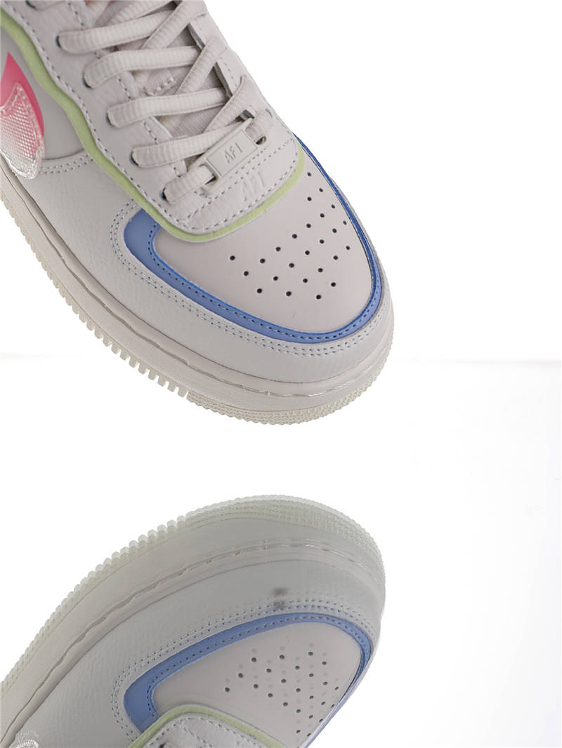 nike air force 1 - Blanco Morado Rosado Celeste Verde