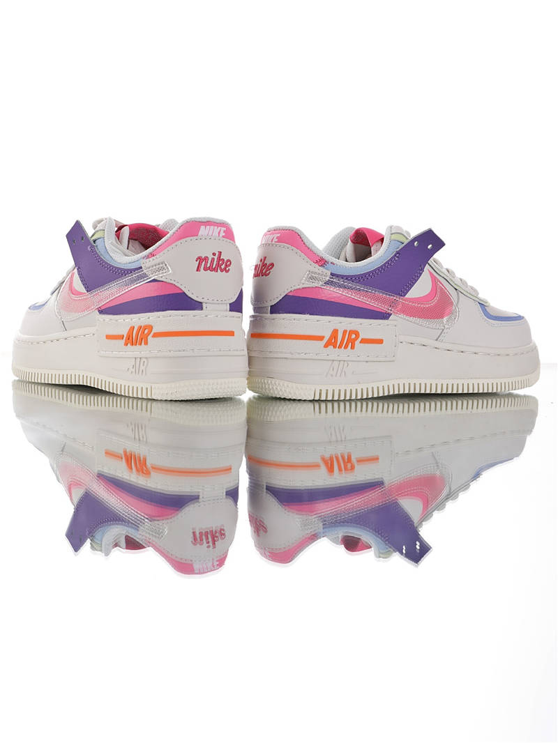nike air force 1 - Blanco Morado Rosado Celeste Verde