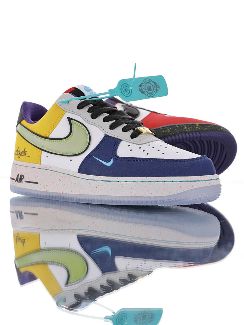 nike air force 1 - Blanco Negro Arcoiris