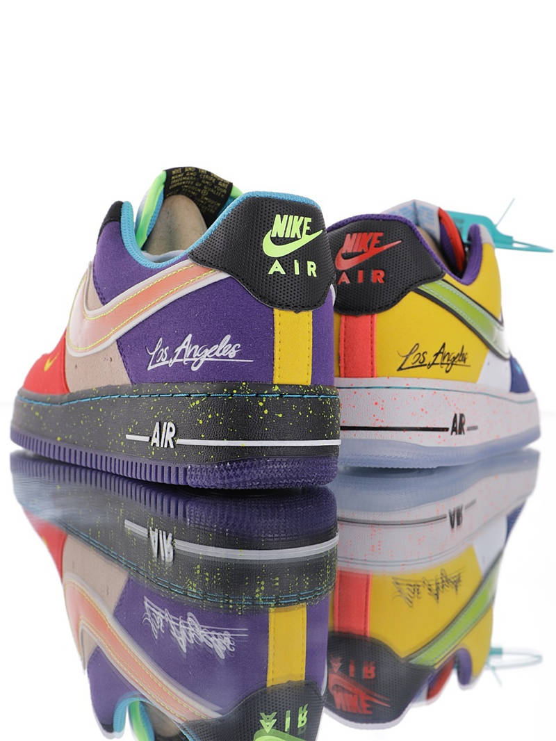 nike air force 1 - Blanco Negro Arcoiris