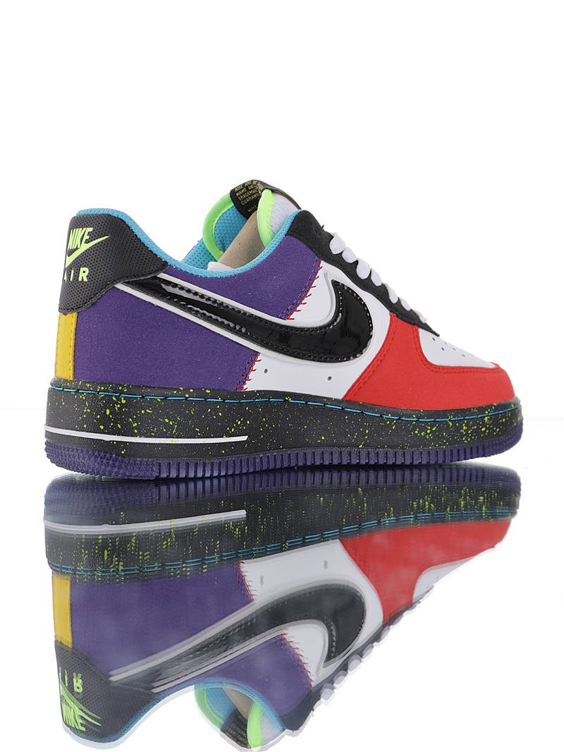 nike air force 1 - Blanco Negro Arcoiris