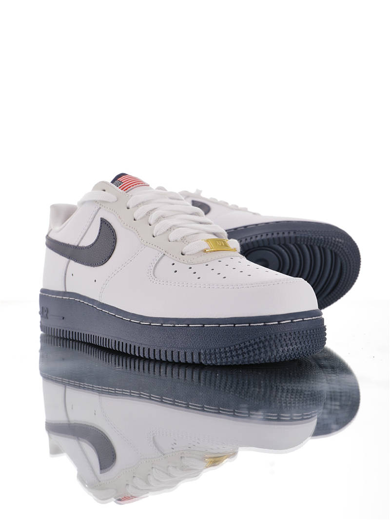 nike air force 1 - Blanco Azul Fluor