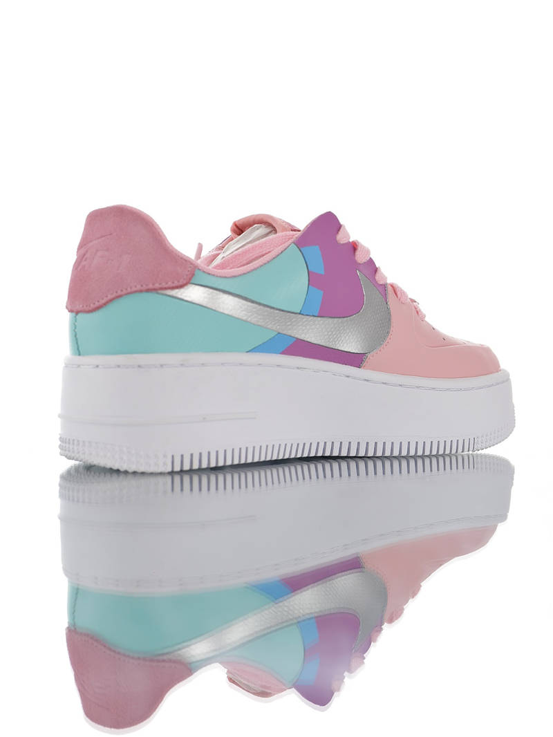 nike air force 1 - Rosado Morado Celeste Plateado