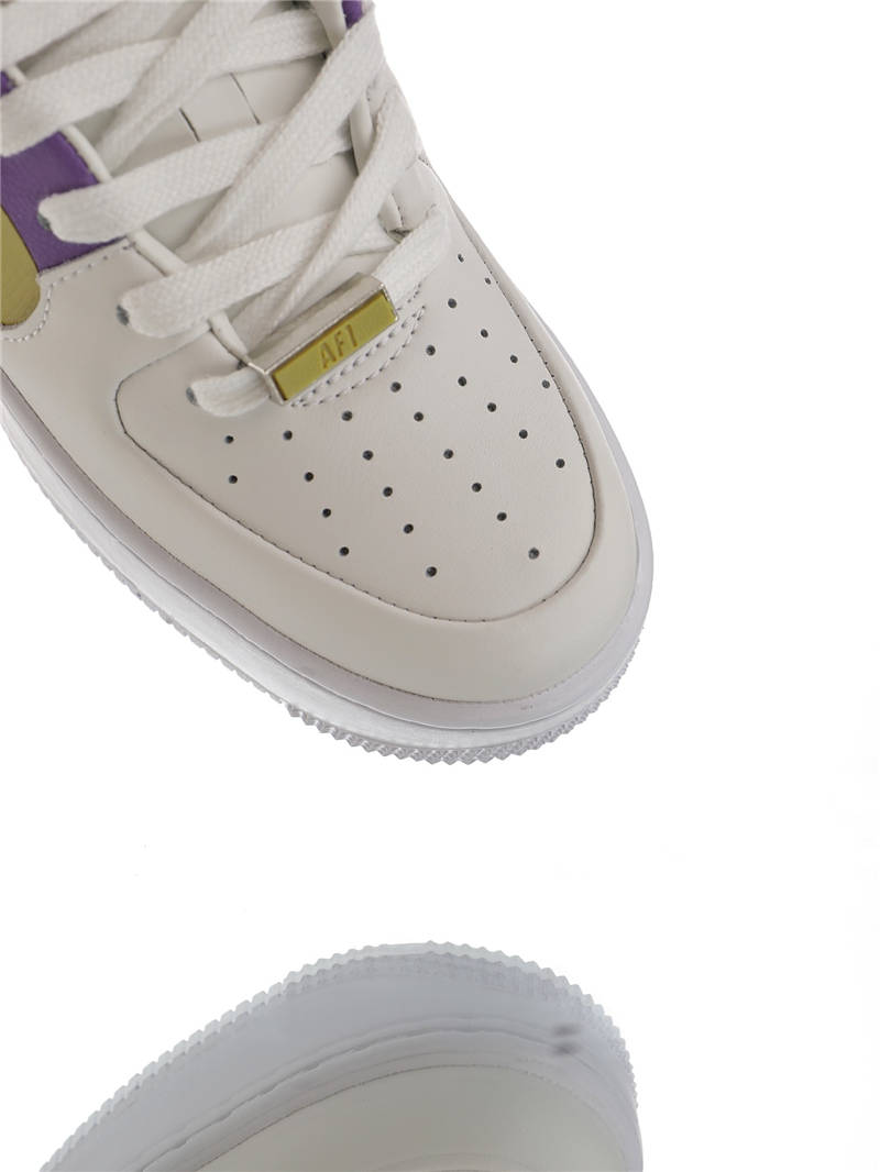 nike air force 1 - Blanco Rosado Morado Celeste Dorado