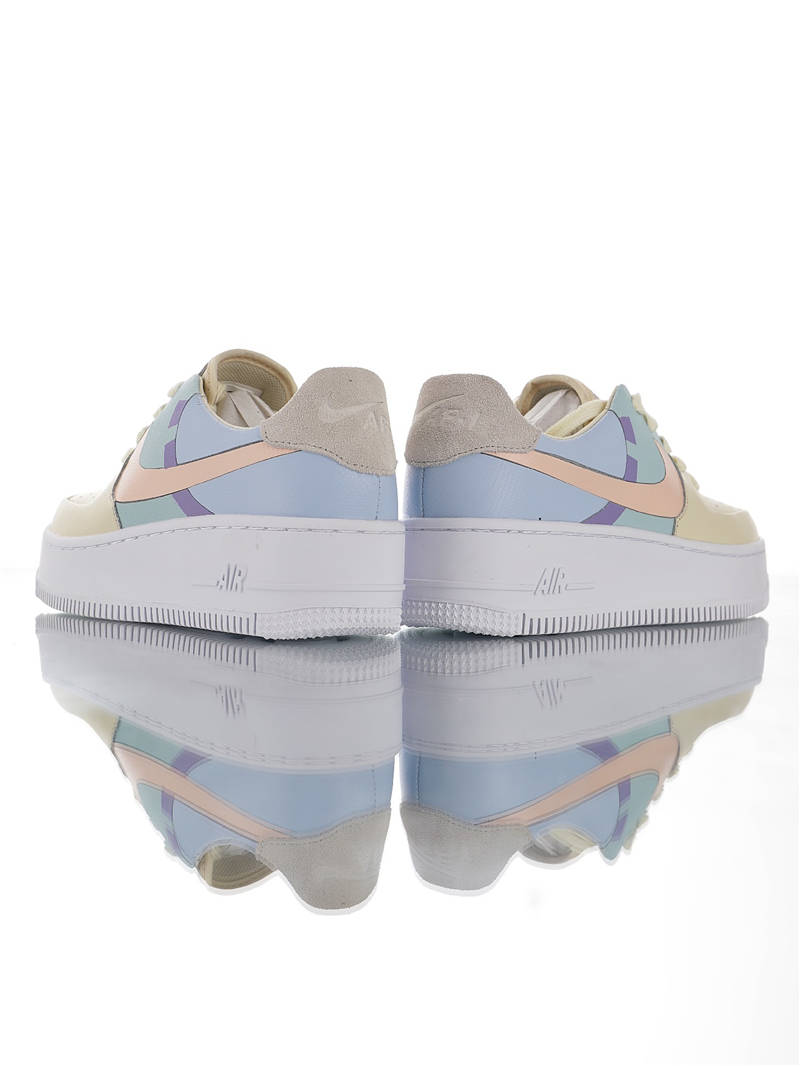 nike air force 1 - Vainilla Celeste Rosado Morado