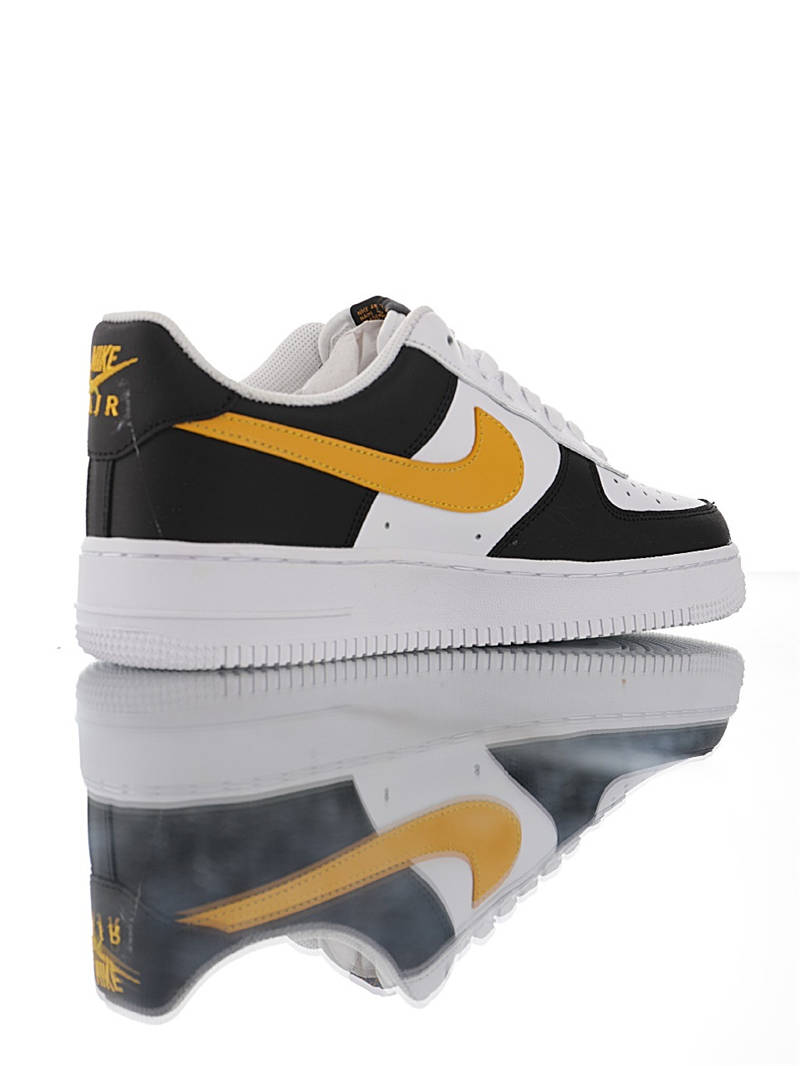 nike air force 1 - Blanco Negro Amarillo