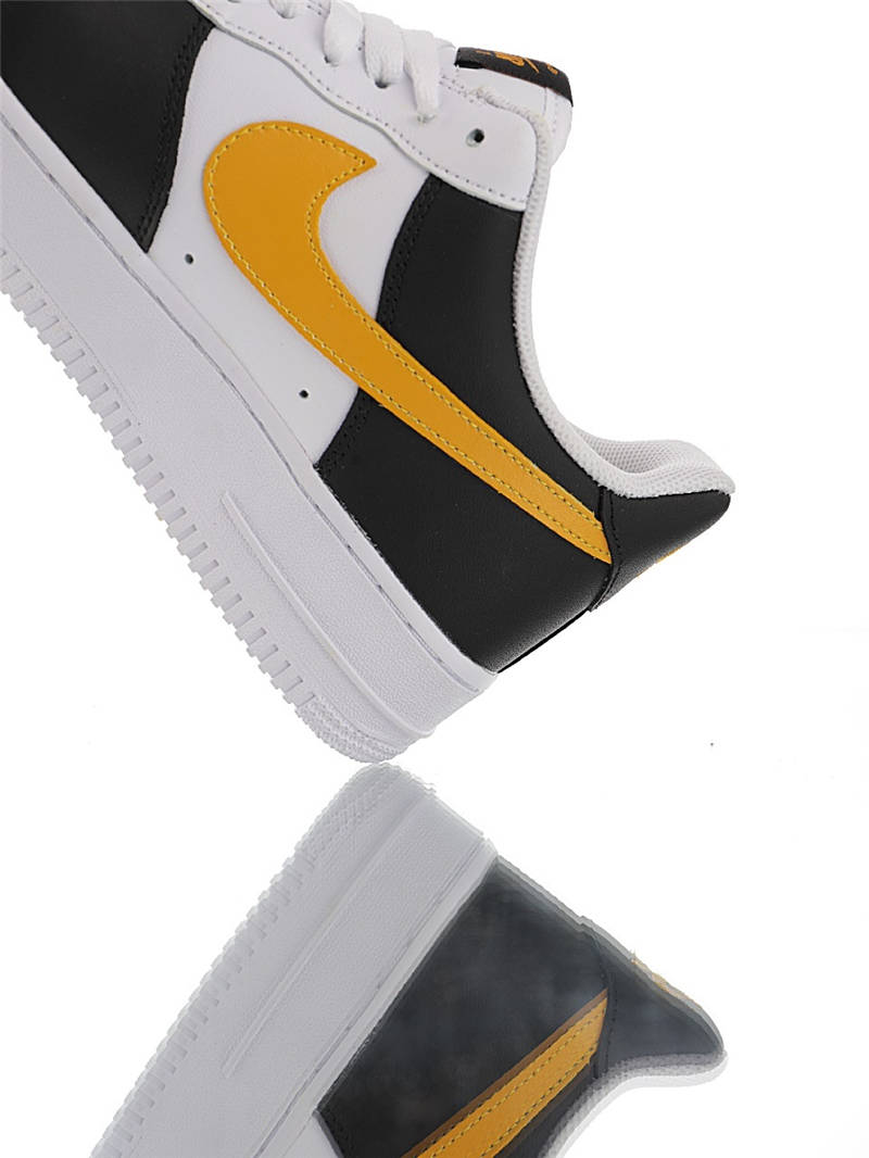 nike air force 1 - Blanco Negro Amarillo