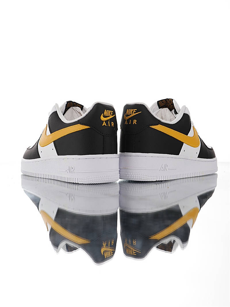 nike air force 1 - Blanco Negro Amarillo