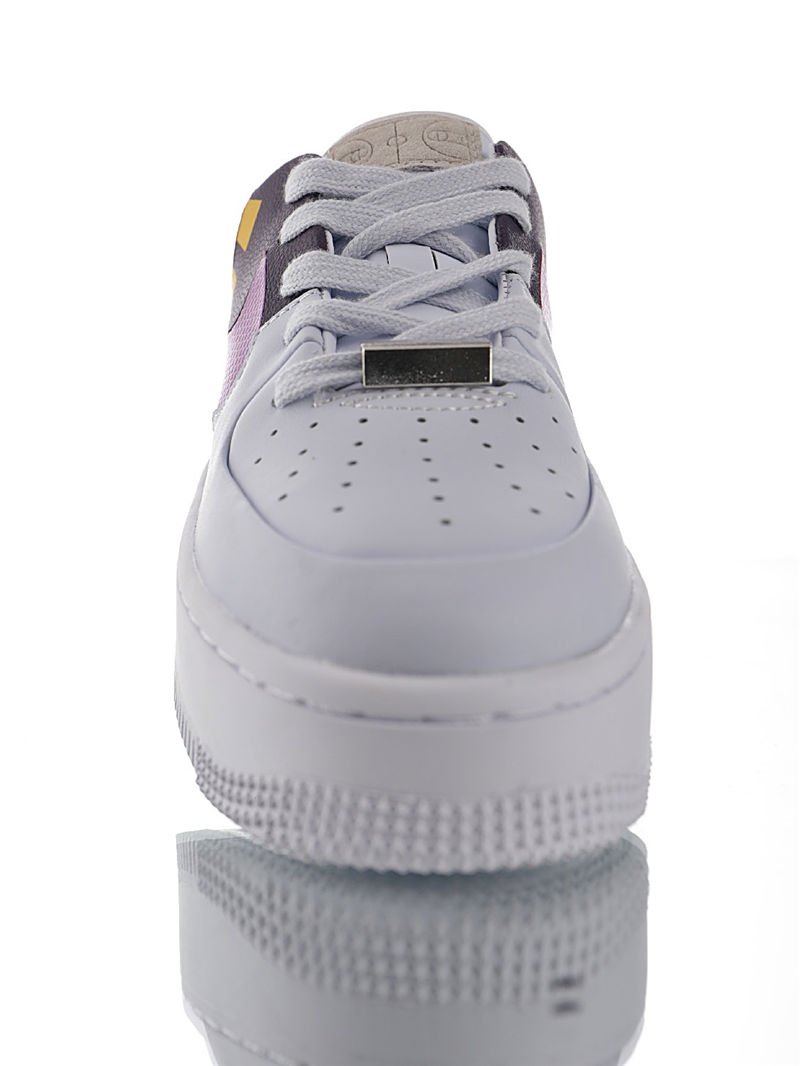 nike air force 1 - Blanco Rosado Burdeo Morado Amarillo