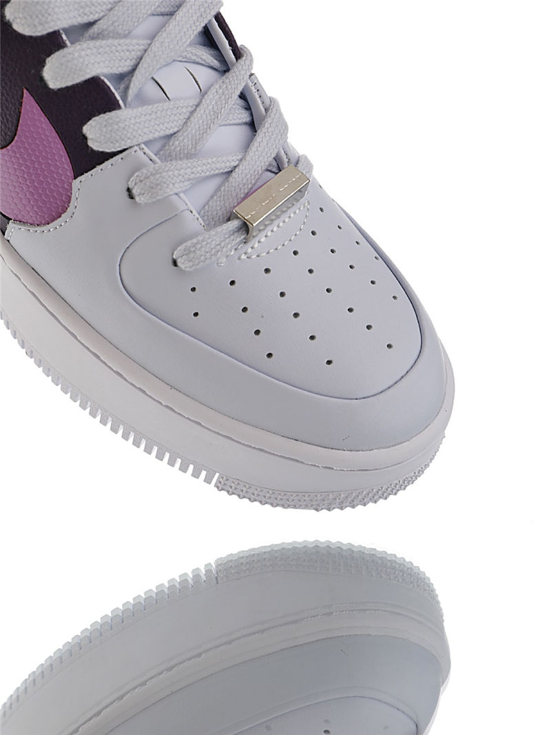 nike air force 1 - Blanco Rosado Burdeo Morado Amarillo