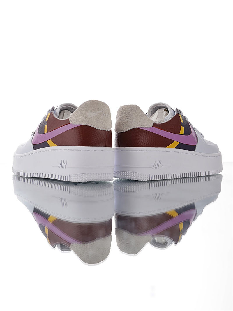 nike air force 1 - Blanco Rosado Burdeo Morado Amarillo