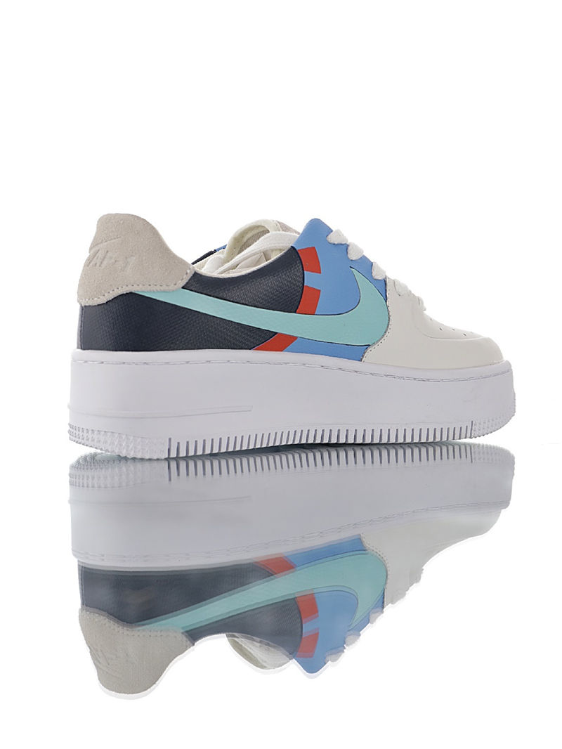 nike air force 1 - Blanco Celeste Azul Rojo