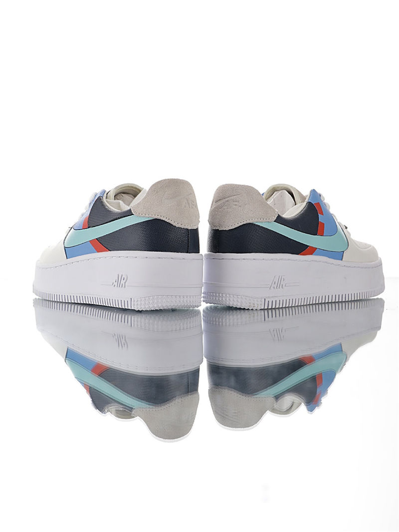 nike air force 1 - Blanco Celeste Azul Rojo