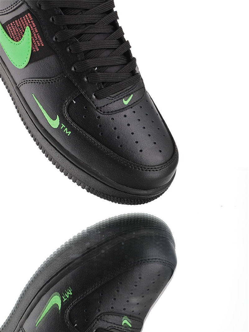 nike air force 1 - Negro Verde