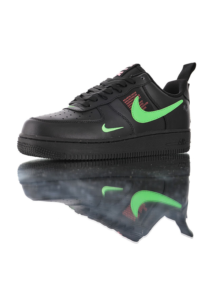 nike air force 1 - Negro Verde