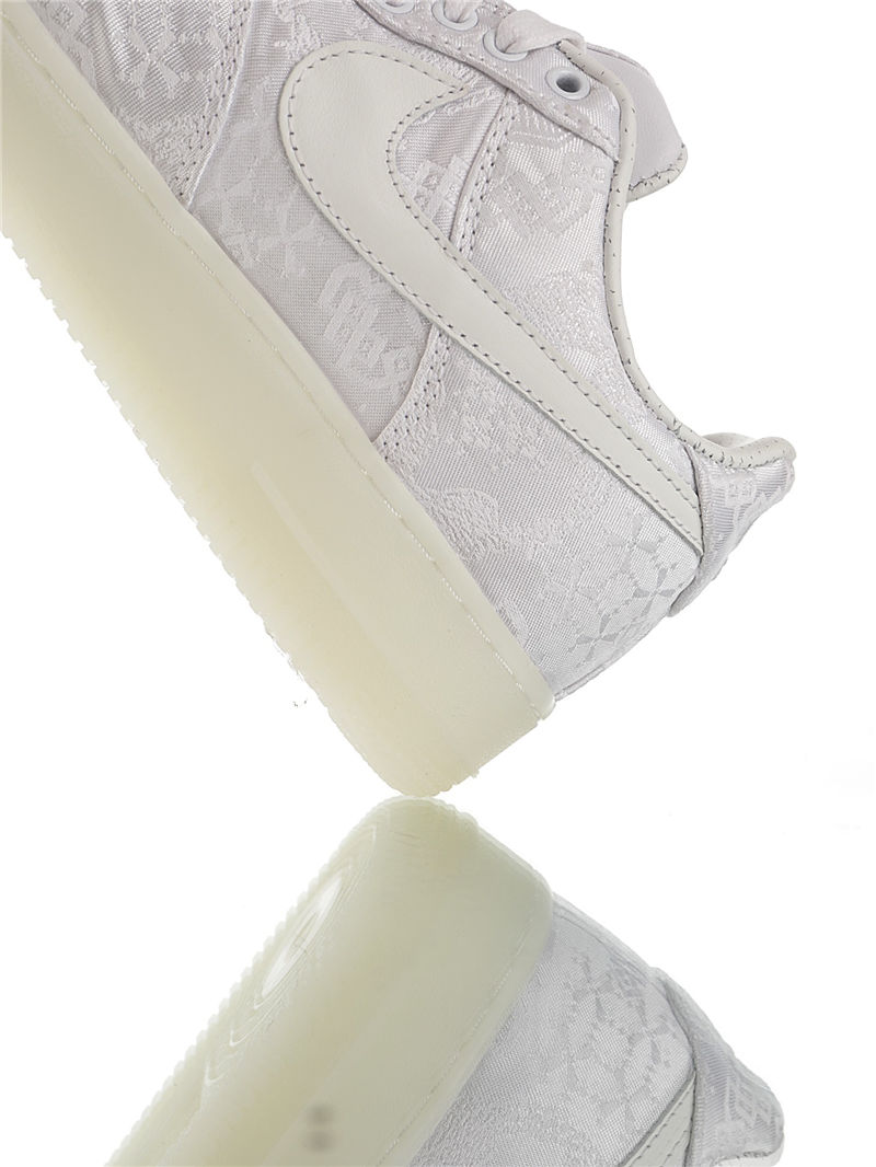 nike air force 1 - Blanco Plateado
