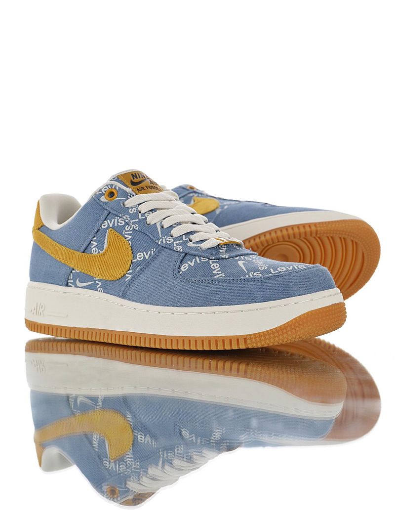 nike air force 1 - Azul Blanco Cafe
