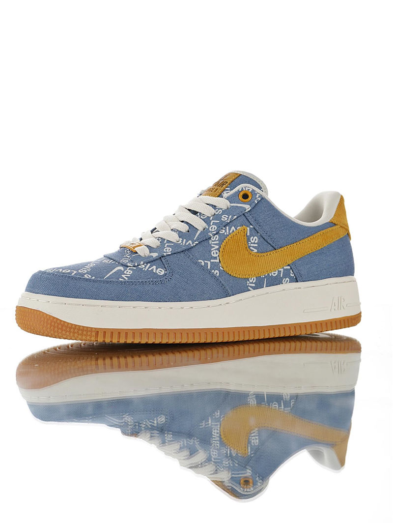 nike air force 1 - Azul Blanco Cafe